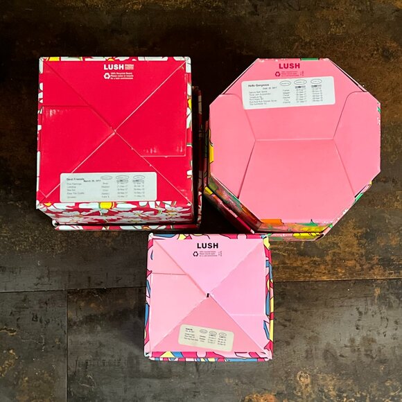 3 LUSH Empty Gift Boxes for Reuse, Display, Storage or Collecting - Picture 3 of 5